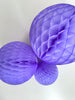 physical Lilac Mist paper honeycomb ball | Light Lavender Paper pom pom | violet party decor Decopompoms