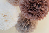 physical Neutral Tissue Paper Pom Pom party decoration Set Beige, Ivory, mocha, Tan - 12 Psc paper flower Pom Poms in 3 Sizes wedding birthday decor Decopompoms