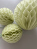 physical Sage green, celery, light green and almond milk  honeycomb balls set  | paper decorations | wedding decor | Honeycomb arch Decopompoms