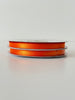 ribbon Orange double sided satin ribbon roll - 25m - 6mm - 12mm - craft, gift wrap, bows, sewing decopompoms