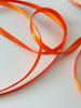 ribbon Orange double sided satin ribbon roll - 25m - 6mm - 12mm - craft, gift wrap, bows, sewing decopompoms