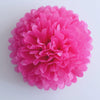 Large size hot pink tissue paper pom pom - Decopompoms