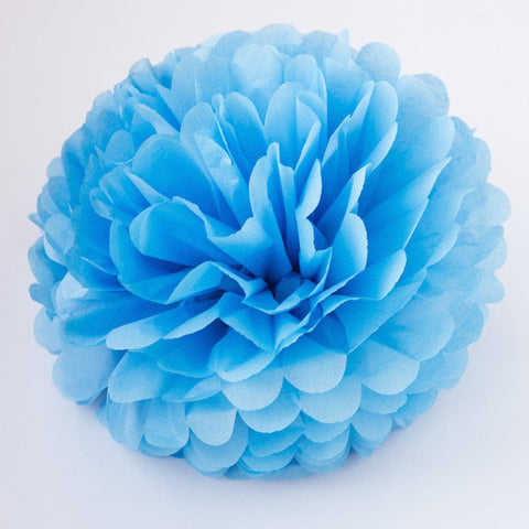 pom Large size pacific blue tissue paper pom pom decopompoms